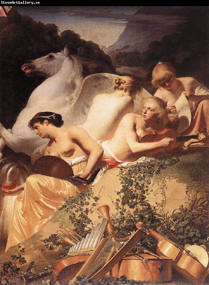 EVERDINGEN, Caesar van The Four Muses with Pegasus fg